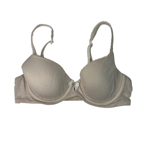 Victoria's Secret Lightly Lined Demi Bra Underwire Convertible Beige Tan 32C - Picture 1 of 6